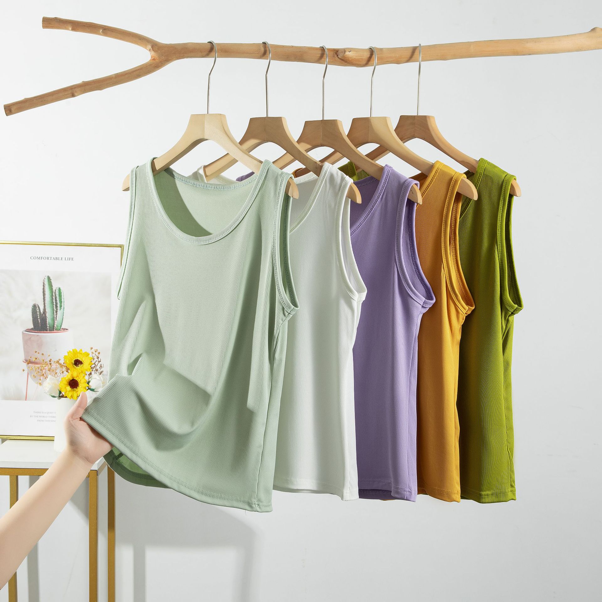 Tank Top Ribbed - Rib Icesilk Tank Tops summer women's