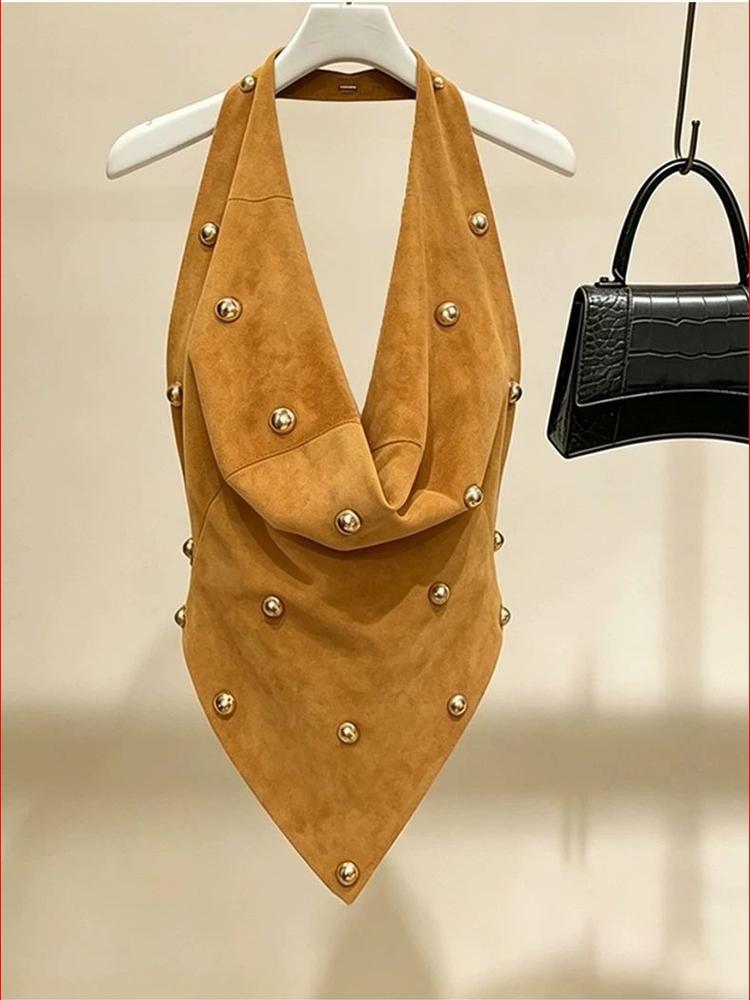 Heavy Beaded Off-Shoulder Top  - Suspender Tank Top review and price