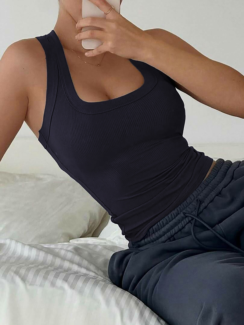 DGLUKE Square Neck Ribbed Tank - Tank Top Ribbed review and price