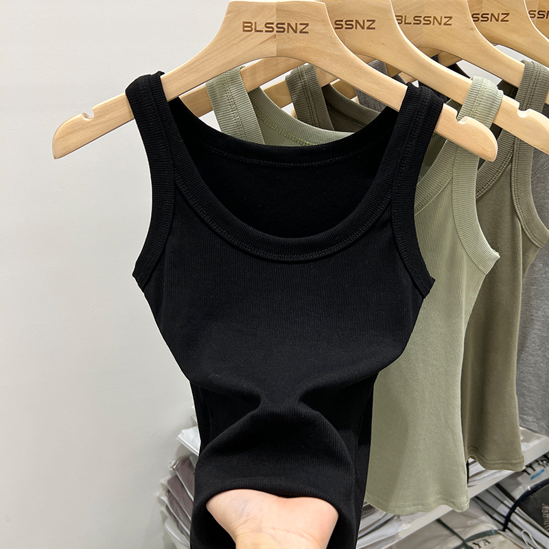 2026 Summer Women Solid Round  - Tank Top Ribbed review and price
