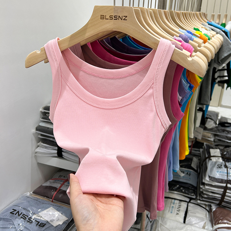 2026 Summer Women Solid Round  - Tank Top Ribbed review and price