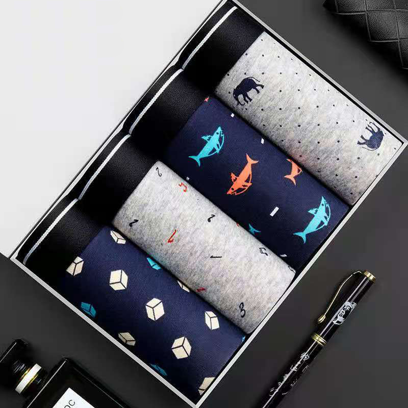 4Pcs/Lot Boxer Shorts Men Unde - Boxer Brief Pack Cotton review and price