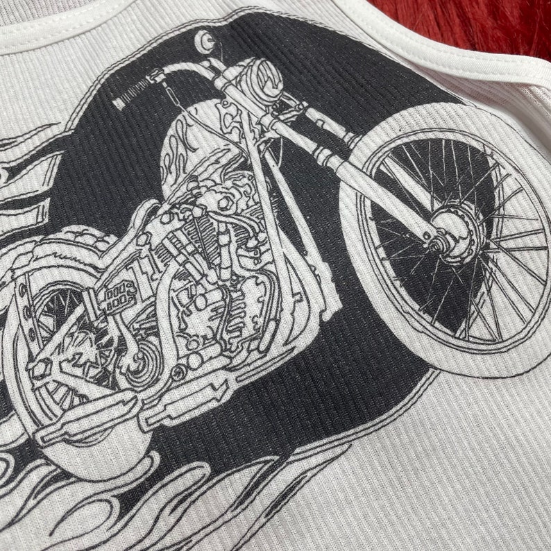 Ribbed Tank with Flamin’ Motor - Tank Top Ribbed review and price